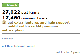 REDDIT ACCOUNT with 44482 karma, Post KARMA 27022 and Comment Karma 17460, 5 years 5 months